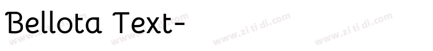 Bellota Text字体转换
